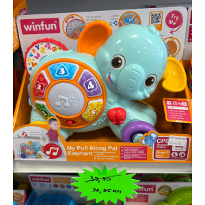 Outlet: Glazbena igračka Winfun My Pull Along Pal slonić