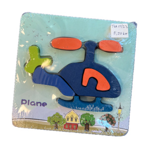 Outlet: Igračka drvene puzzle avion i riba