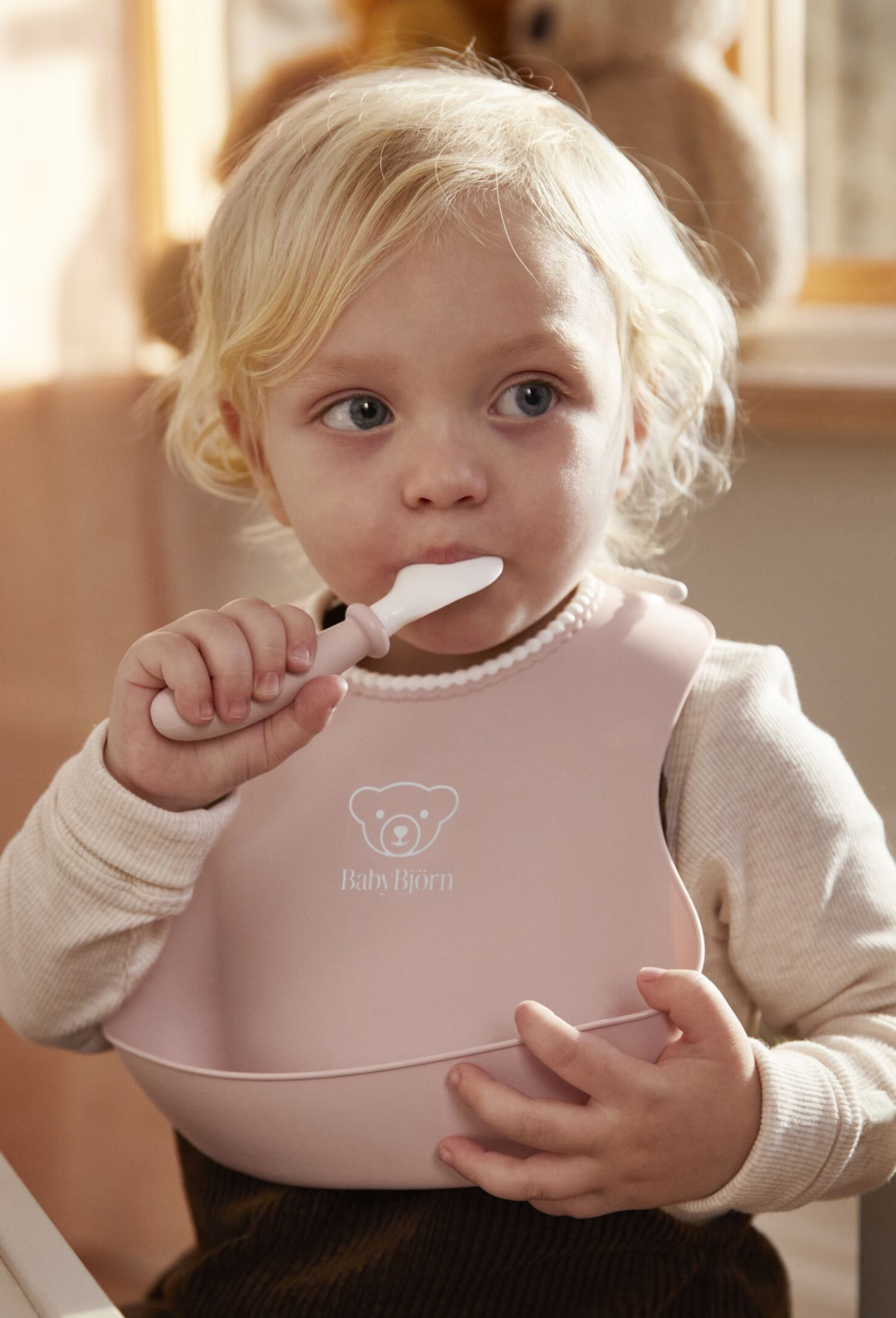 Babybjörn Baby Bib Powder Pink 046364