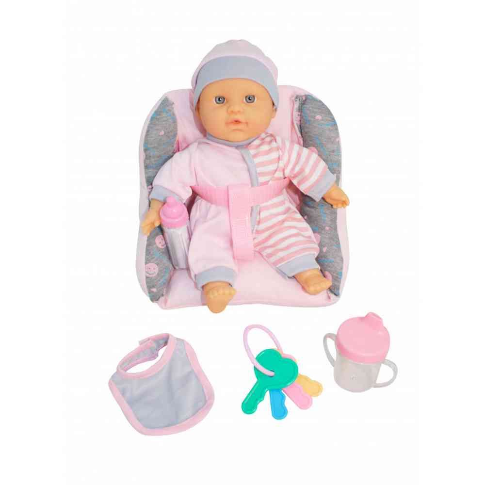 Set za igru Bambolina Auto Sjedište s Lutkom 39665