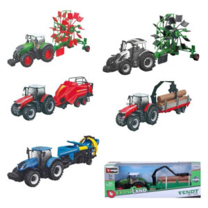 Bburago Traktor S Delux Prikolicom Asst - Image 1