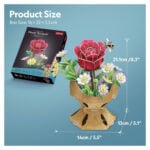 Cubic Fun Puzzle Flower Bouquet Rose W3301h - Image 4