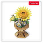 Cubic Fun Puzzle Flower Bouquet Sunflower W3303h - Image 2
