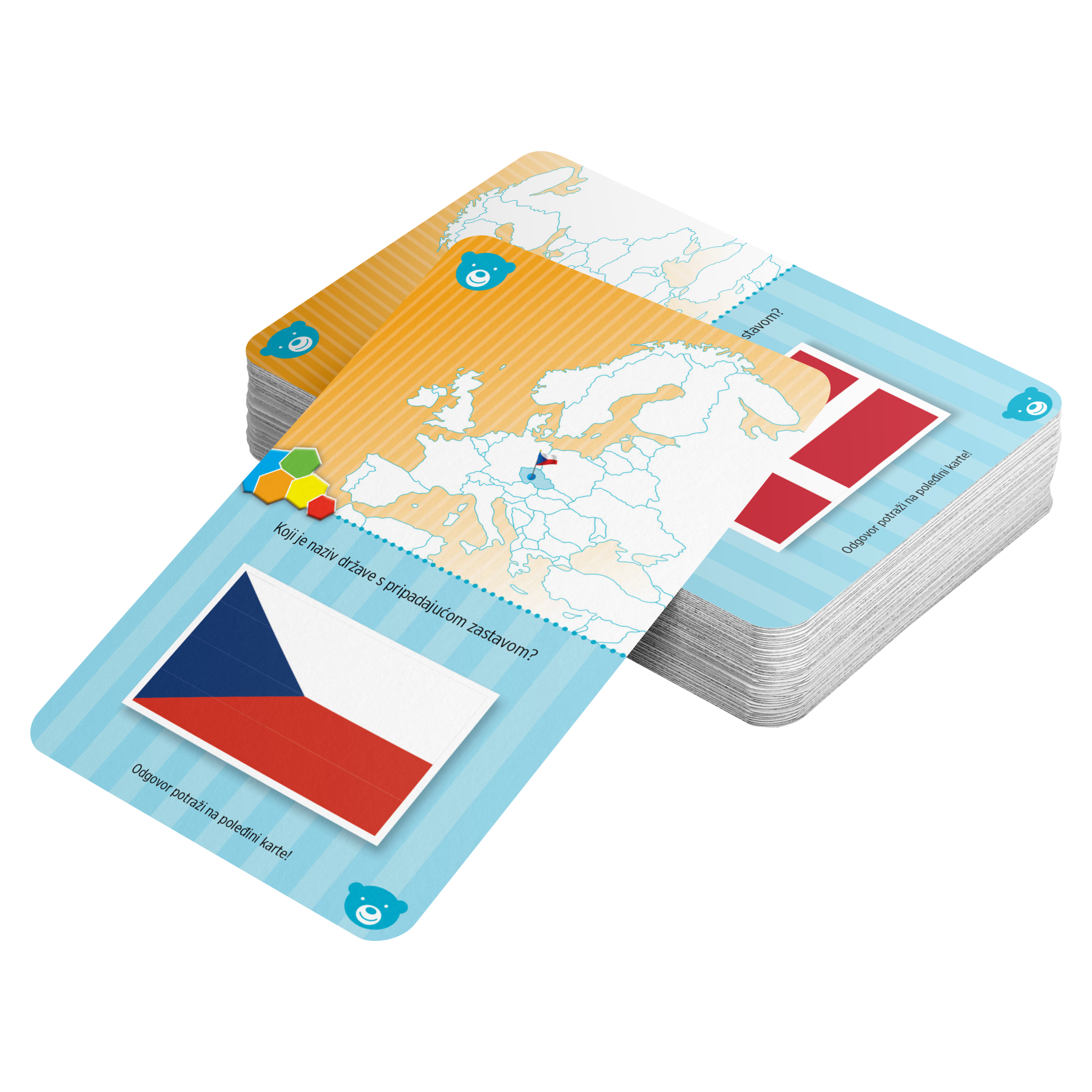 Edukativne Karte Piši-Briši Zastave Europe s Markerom 113404