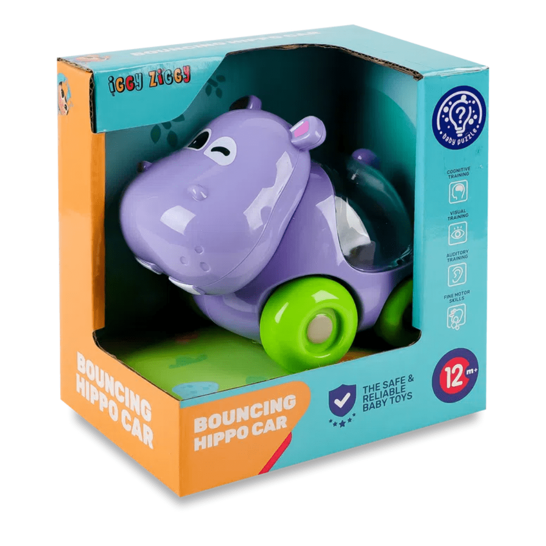 Iggy Ziggy® Nilski Konj — Veseli Autić s Kuglicama za Djecu 12+ Mjeseci