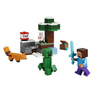 Kocke LEGO Minecraft Steveova Tajga Avantura 21583 - Image 1