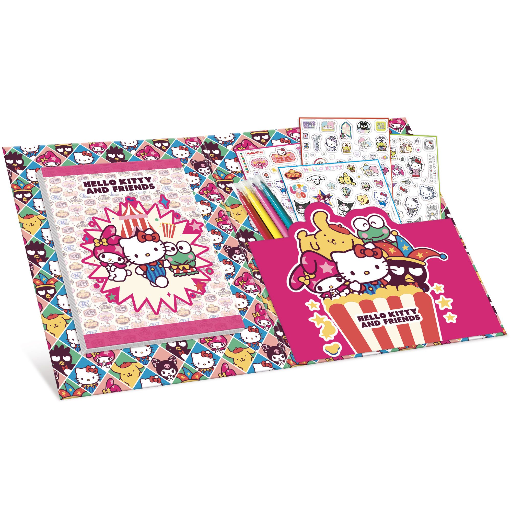 Bojanka Hello Kitty i Prijatelji Super Naljepnice 113248