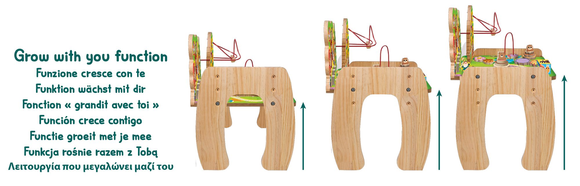 Stolić LISCIANI Montessori Drveni Multifunkcionalni 113251