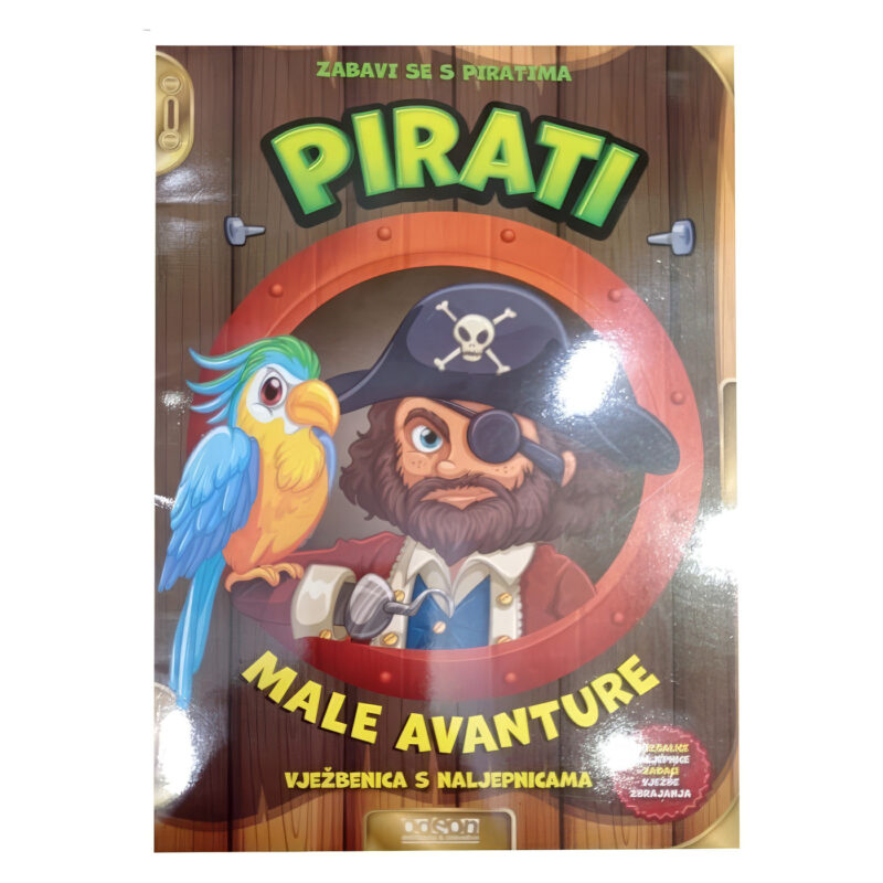 Male Avanture Vježbanica S Naljepnicama Pirati - Image 1