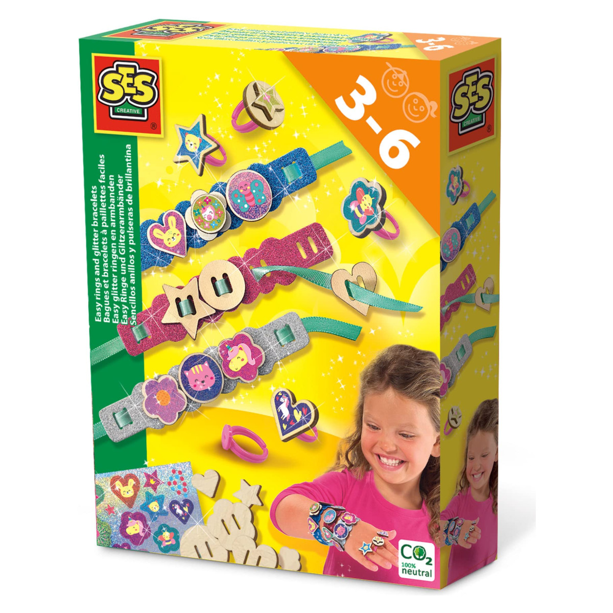 Set SES Creative Narukvice i Prstenovi Gliter 14028 41806