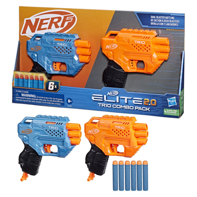 Nerf Pištolji Elite 2.0 Trio Combo Pack F6786 - Image 1
