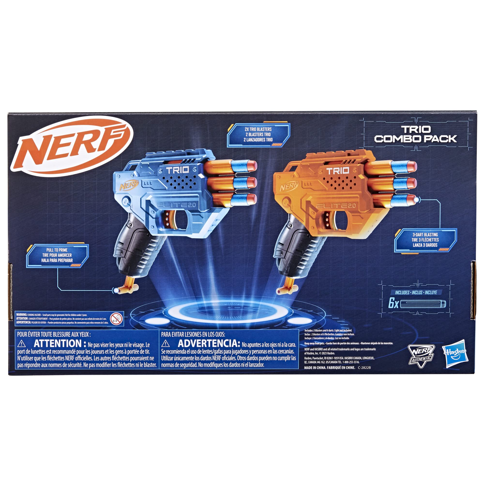 Nerf Pištolji Elite 2.0 Trio Combo Pack F6786