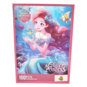 Puzzle Glitter Princess Mermaid Alice 100 Pcs - Image 1
