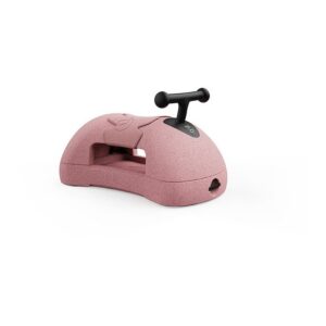 Pink glittery handheld paper hole punch with a black T-bar handle for punching holes in sheets.