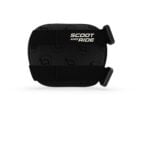 Round black scooter bag with two adjustable straps and the 'Scoot and Ride' logo