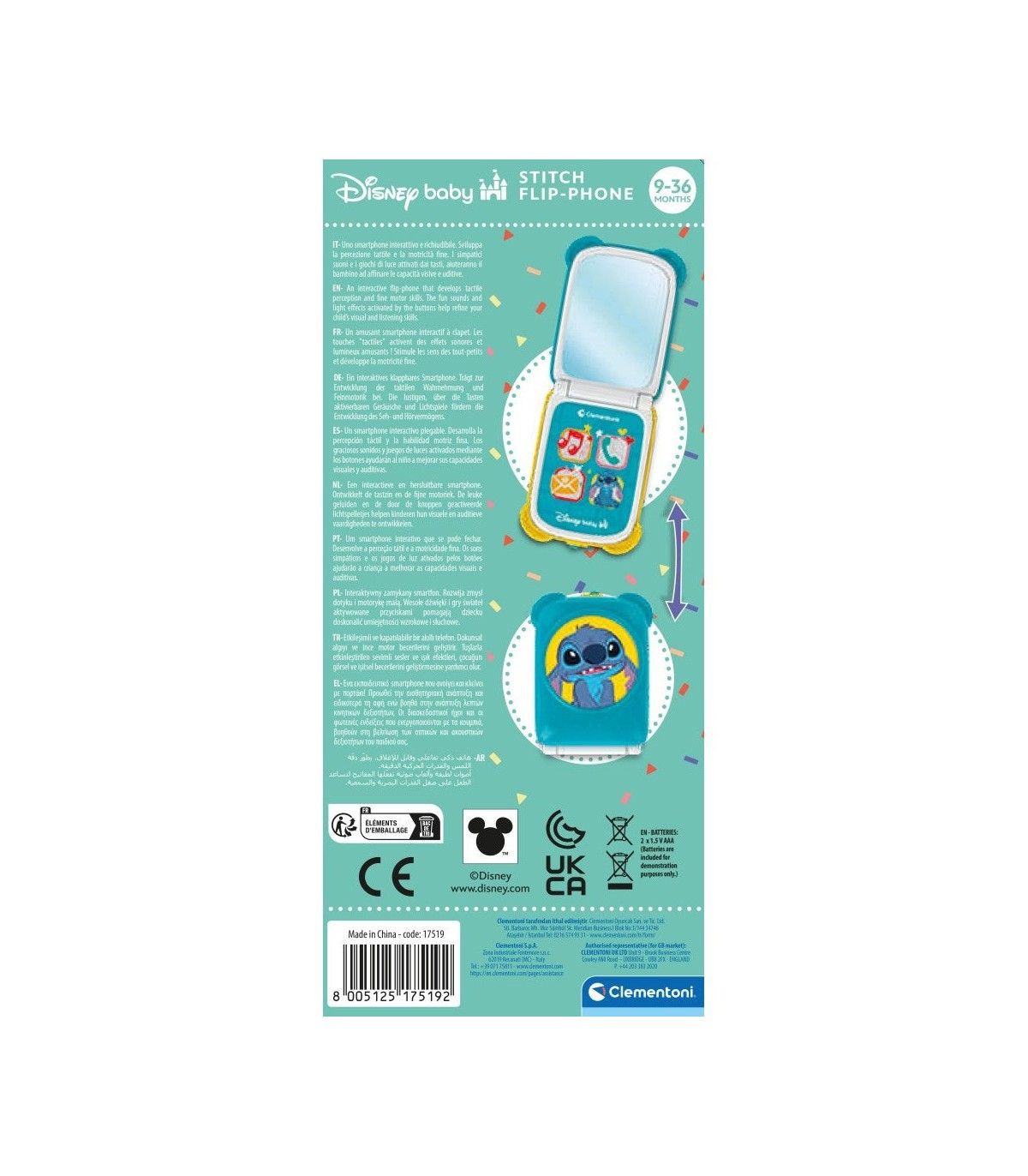 Igračka Clementoni Disney Stitch Flip Mobitel CL17519 110548