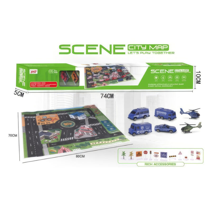 Tepih Staza Sa Policijskim Vozilima 11/74749 747498 - Image 1