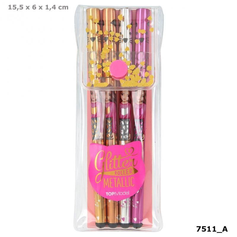 Kemijske Olovke Top Model 4 Boje 32582