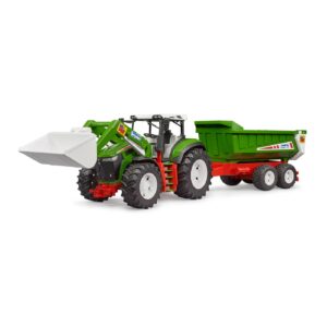 Traktor Bruder s prednjim utovarivačem i priklicom - Image 1