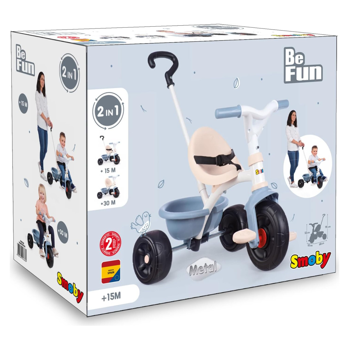 Tricikl Smoby Be Fun Blue 114511