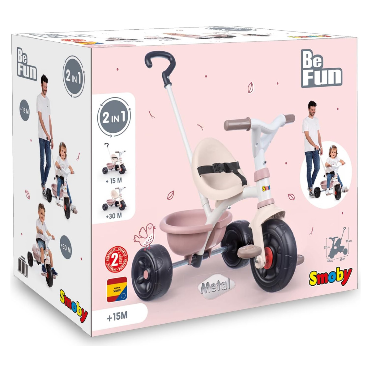 Tricikl Smoby Be Fun Pink 114510