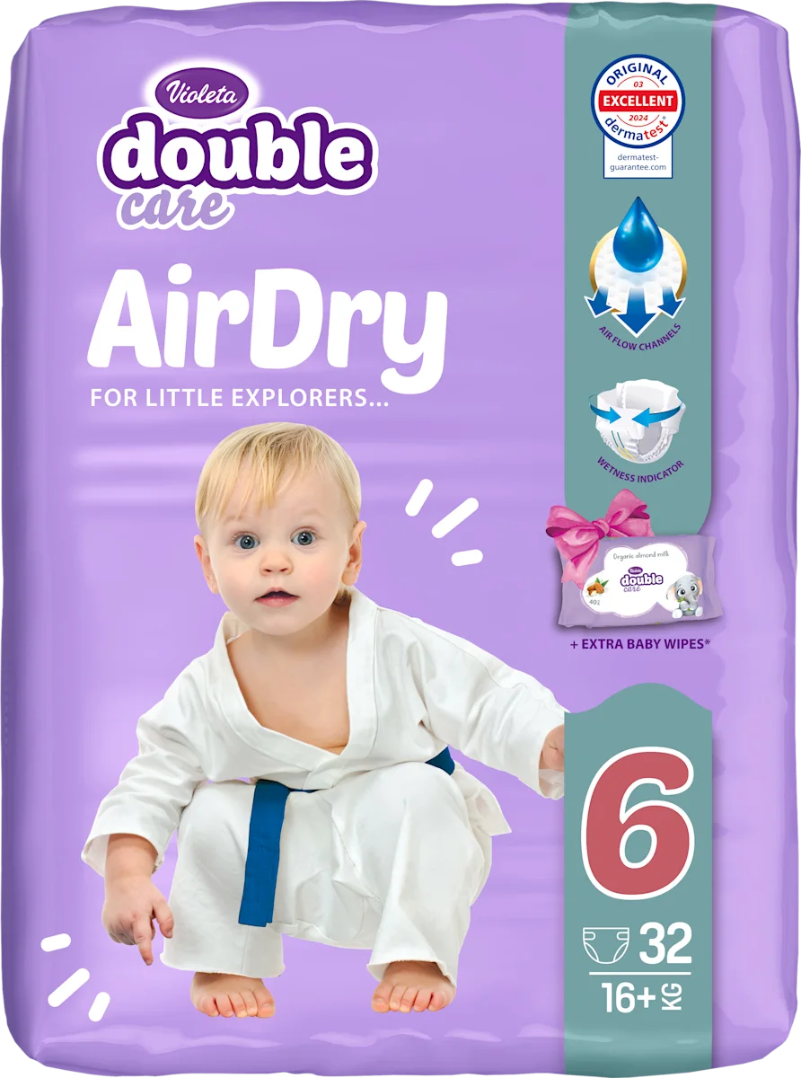 Viol. Pelene Double Care Airy Dry Junior+ 32 (6Junior)