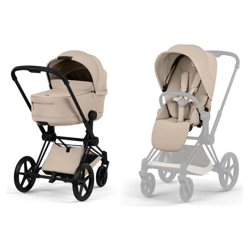 Cybex Priam + Cc Blk Rba Cozy Beige 526000021 - Image 1