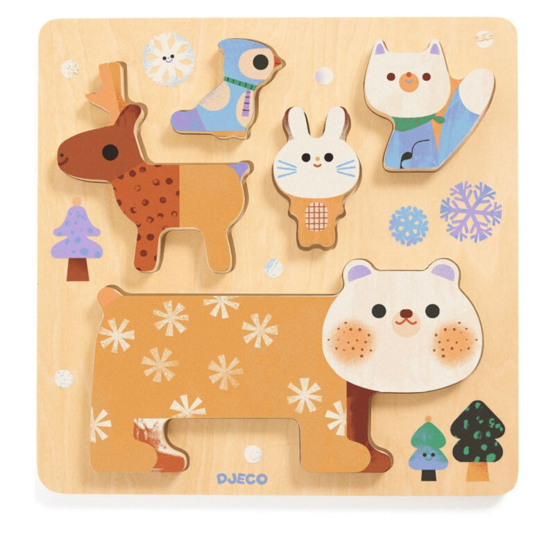 Djeco Dj01090 Drvene Puzzle - Woody Stack - Image 1