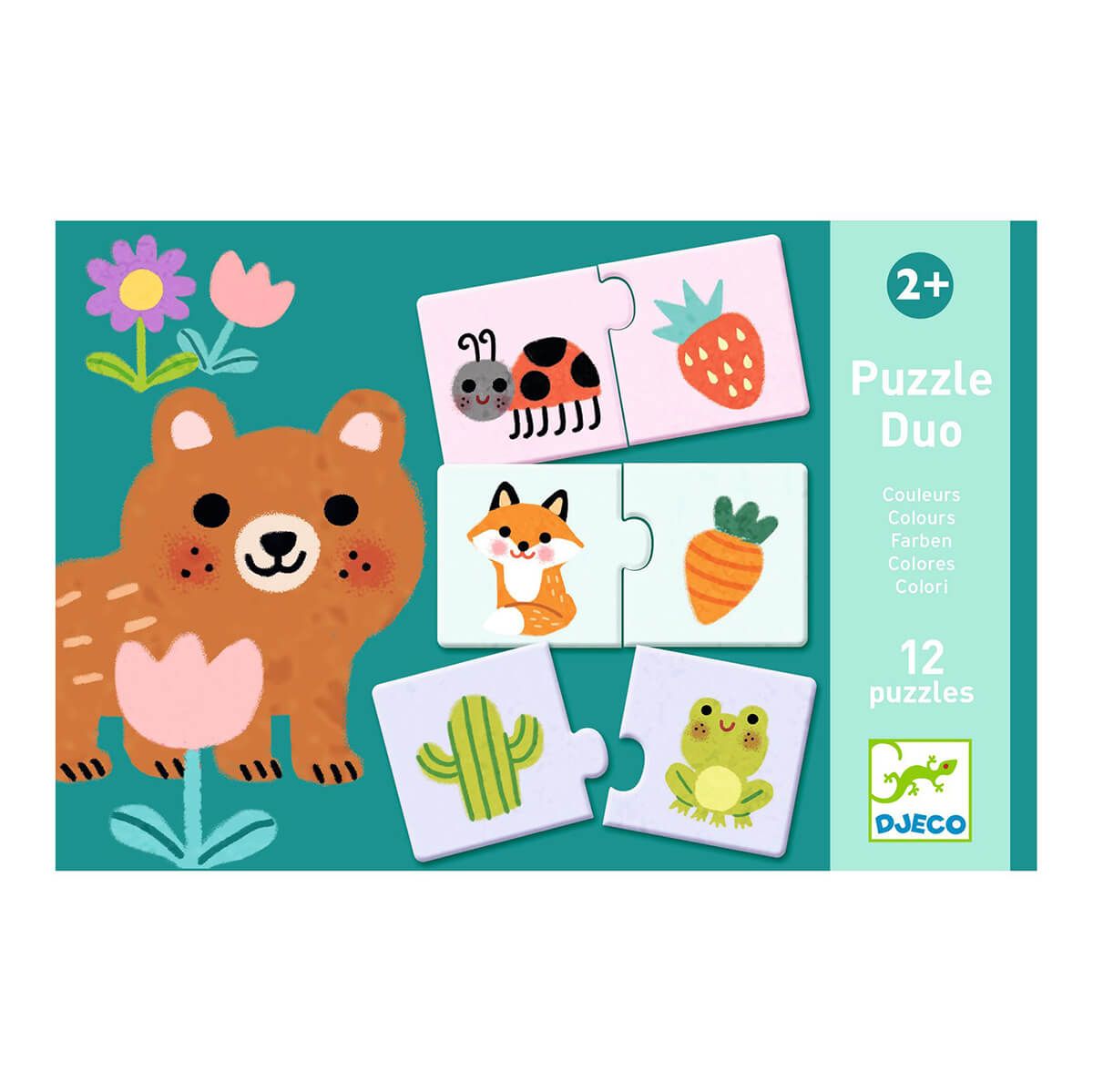 Puzzle Duo Djeco boje i oblici DJ08273