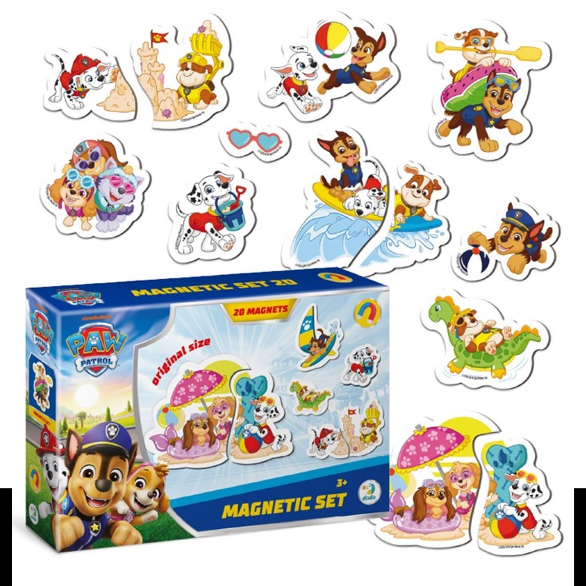 Magnetni set Dodo na plaži Paw Patrol 20 kom