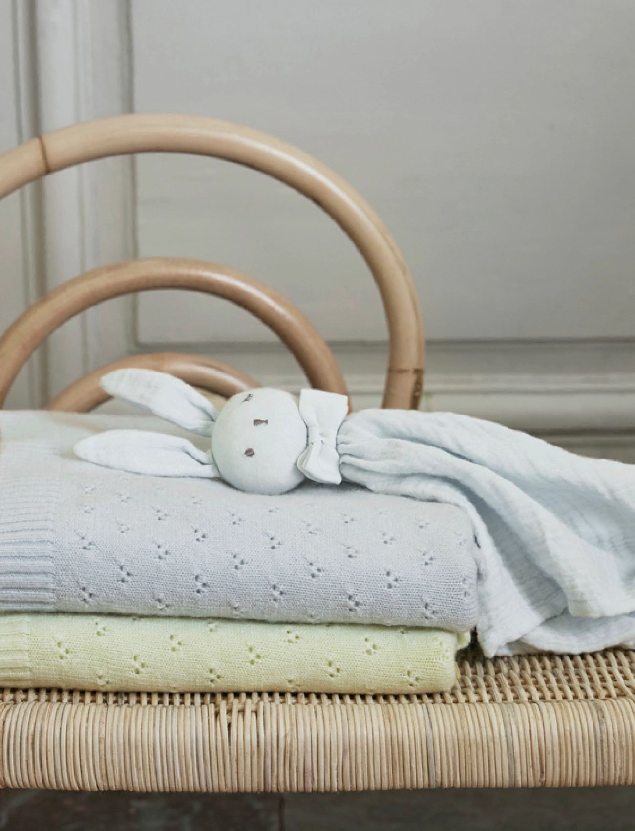 Elodie Pointelle Blanket Bermuda Blue Dekica