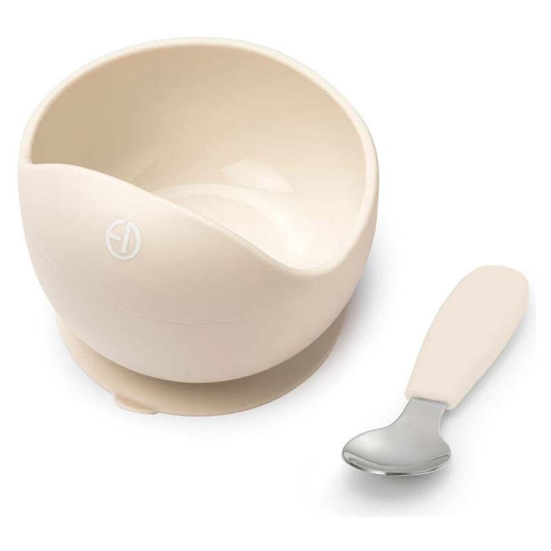 Set posudica sa žlicom Elodie Vanilla White - slika 1