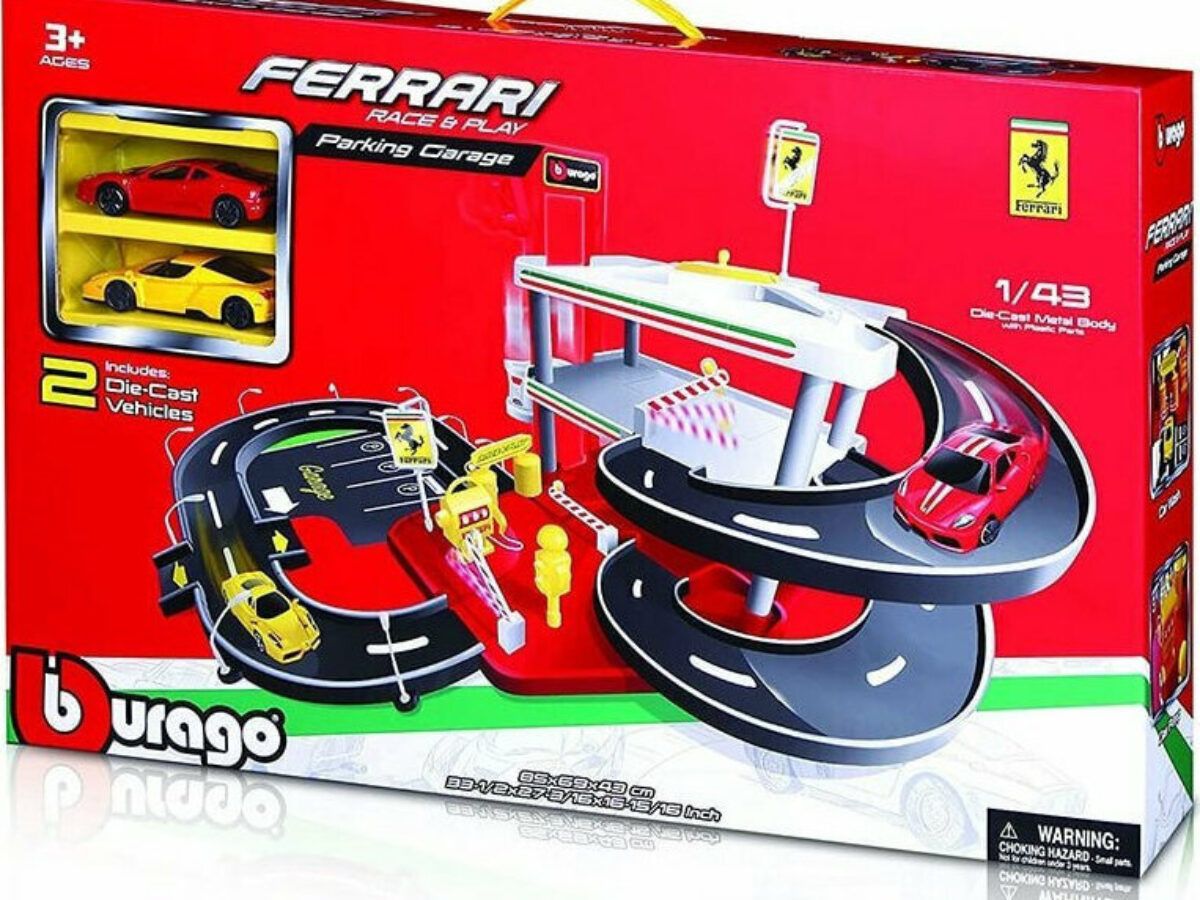 Garaža Bburago Ferrari Race & Play s 2 autića