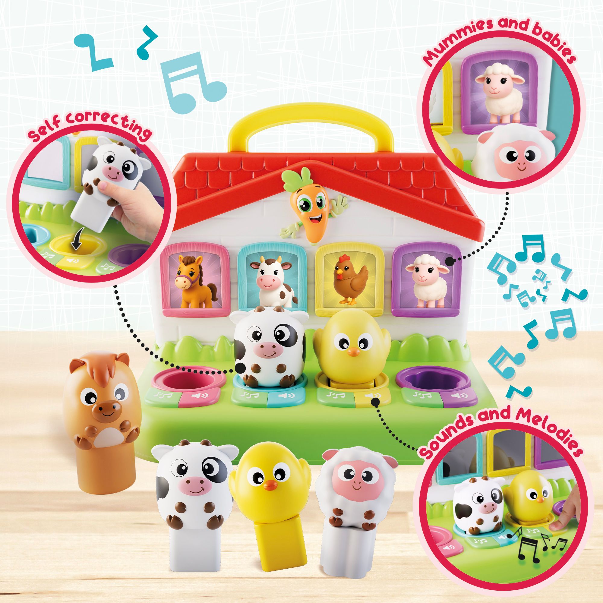 Elektronička igračka Lisciani Carotina Baby Country Animals