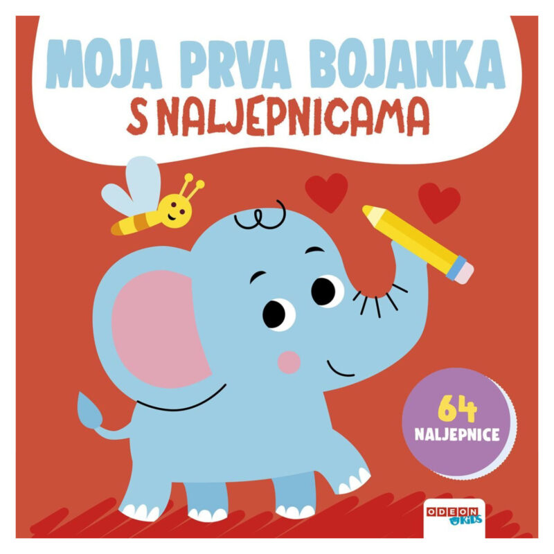 Ode:moja Prva Bojanka S Naljepnicama (crvena) - Image 1