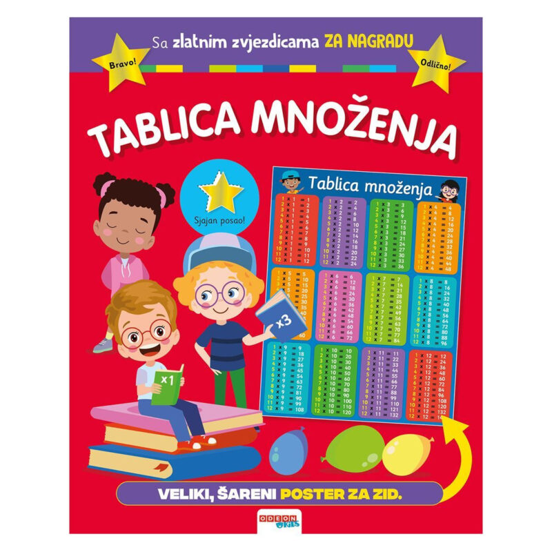 Ode:tablica Množenja Vježbenica S Posterom - Image 1