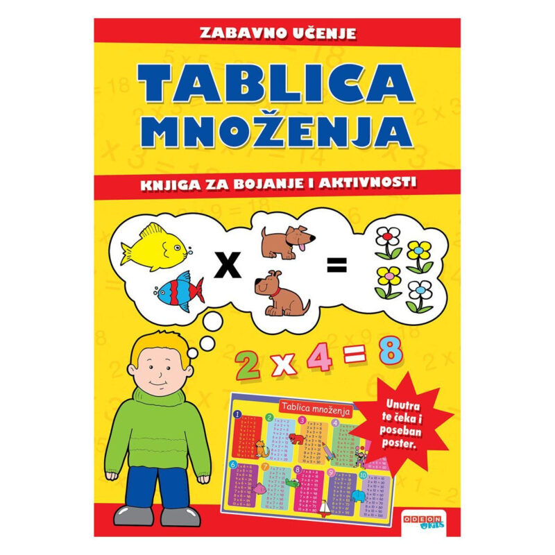 Ode:tablica Množenja Vježbenica S Posterom I Naljepnicama - Image 1