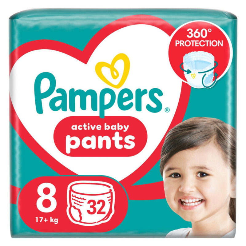 Pampers Gaćice Jp 8 (32 Kom) - Image 1