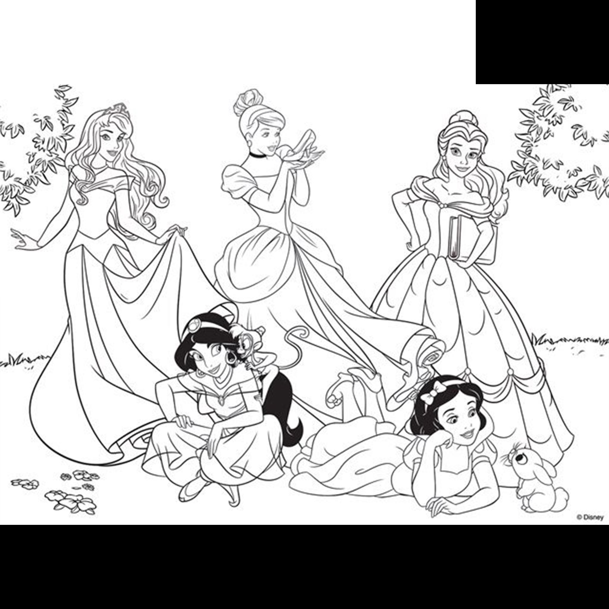 Puzzle Disney Princess složi i oboji plus 60
