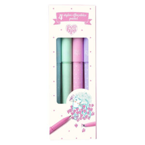 Set od 4 pastelne kemijske olovke piši-briši – Djeco DD03794 - Image 1