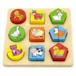 Drvene Puzzle 18 Dijelova Farma - Image 1