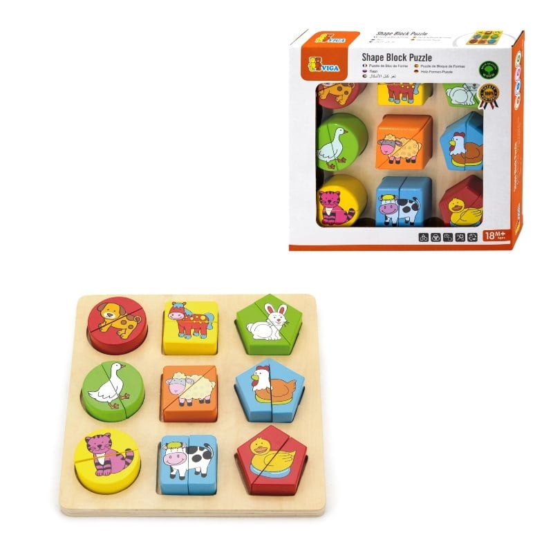 Drvene Puzzle 18 Dijelova Farma