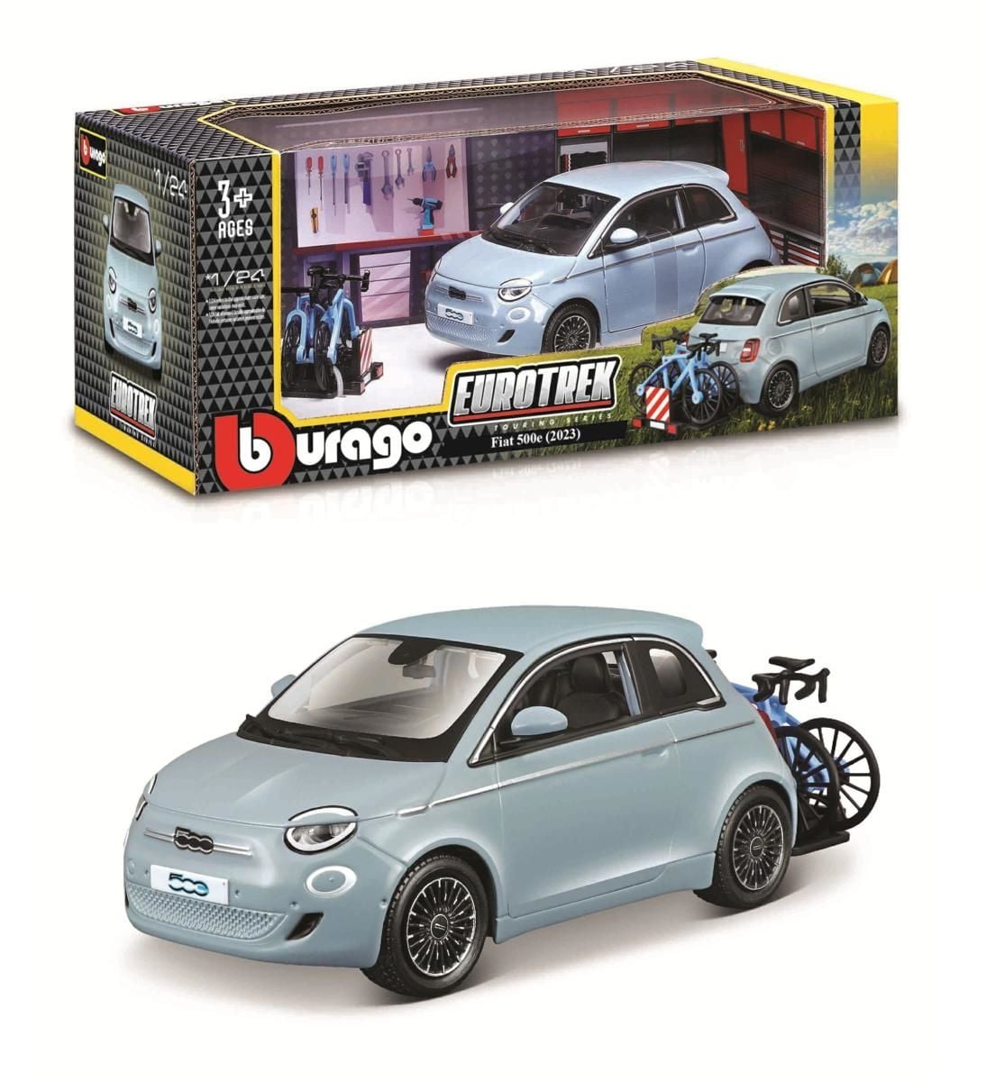 Fiat 500e S Biciklom 1/24