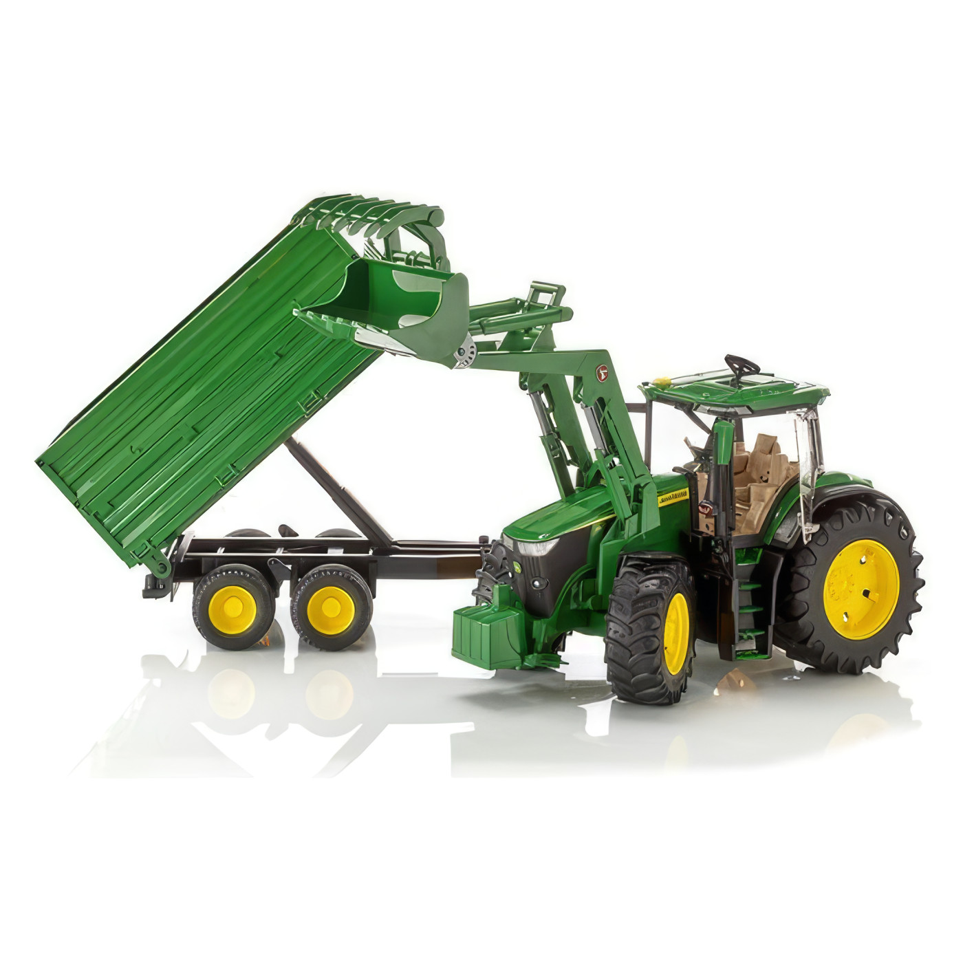 Traktor s prikolicom Bruder John Deere 7R 350 03155