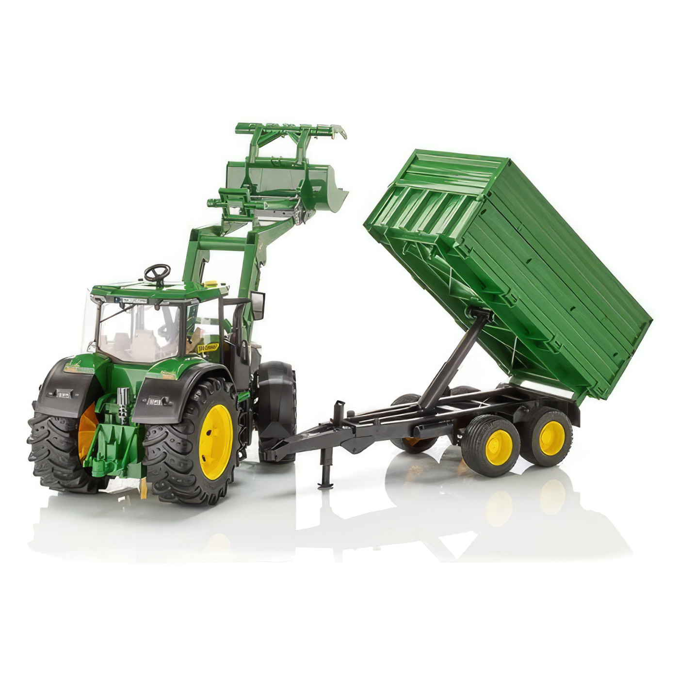 Traktor s prikolicom Bruder John Deere 7R 350 03155