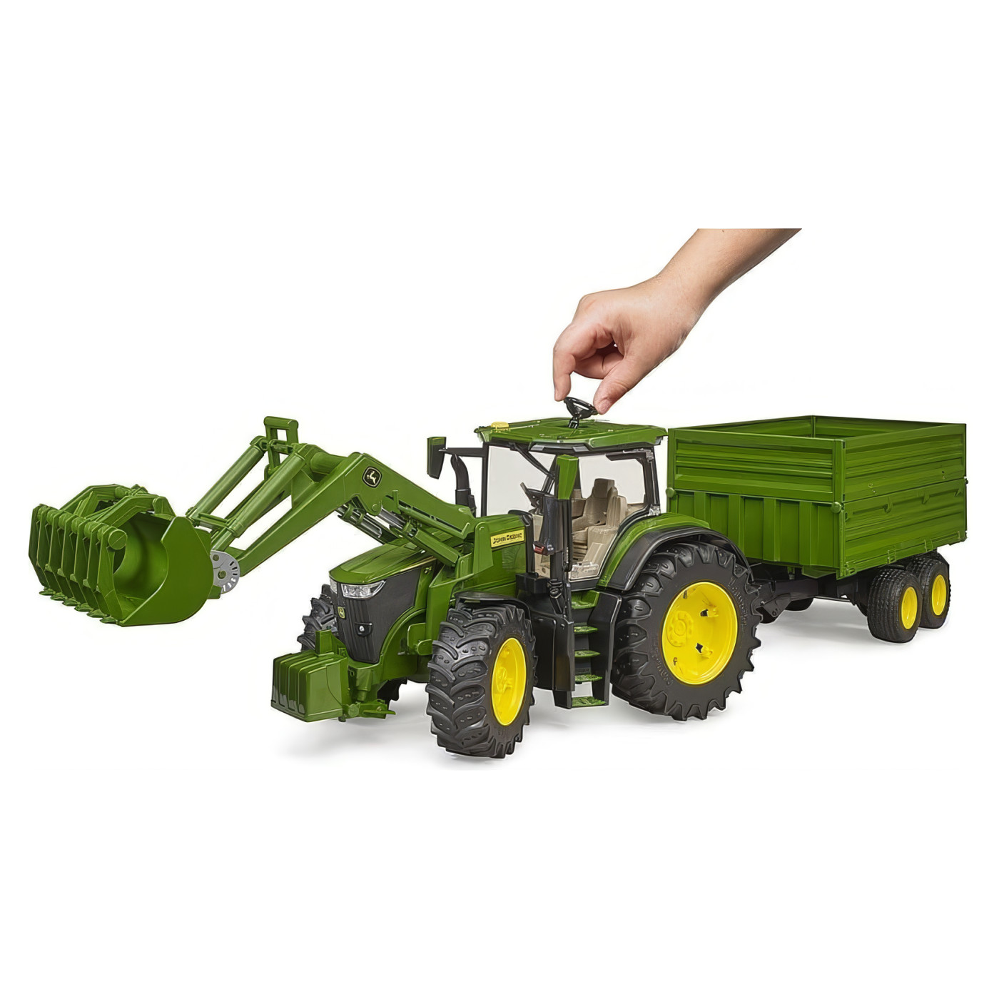 Traktor s prikolicom Bruder John Deere 7R 350 03155
