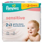Pamper Vlazne Maramice Sensitive 3x80 - Image 1