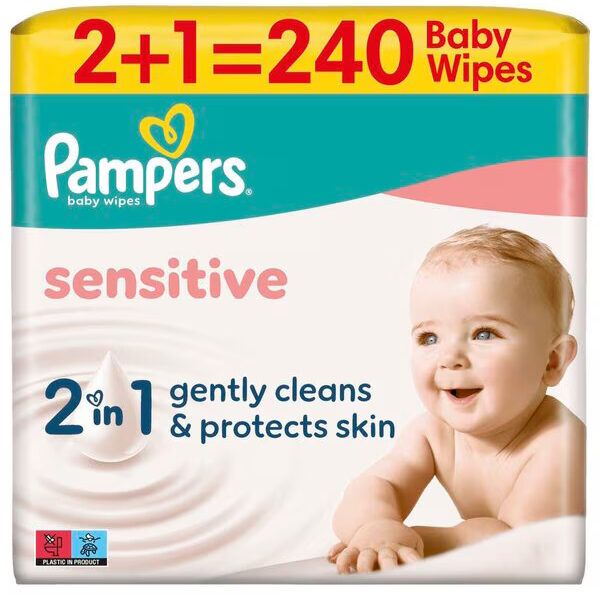 Pamper Vlazne Maramice Sensitive 3x80