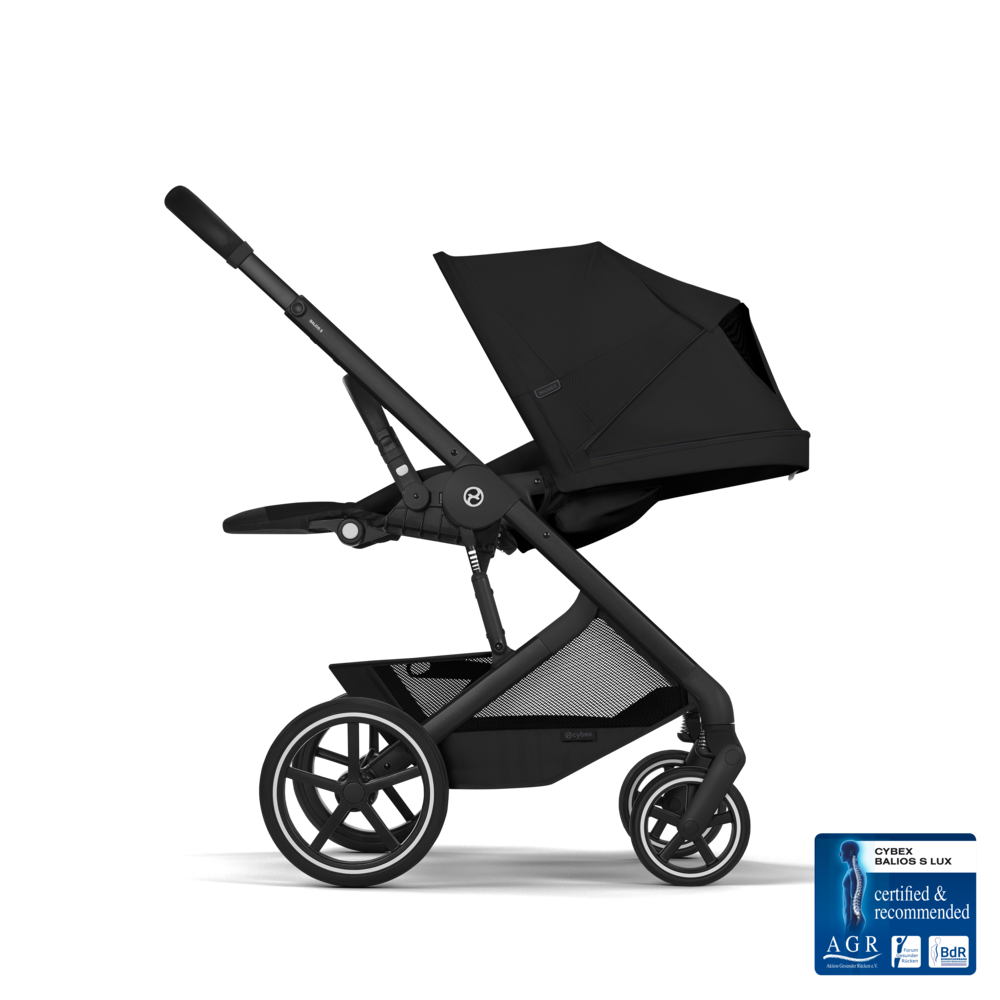 Kolica Cybex Balios S Lux 2u1 Moon Black 2026 (sklopiva košara)