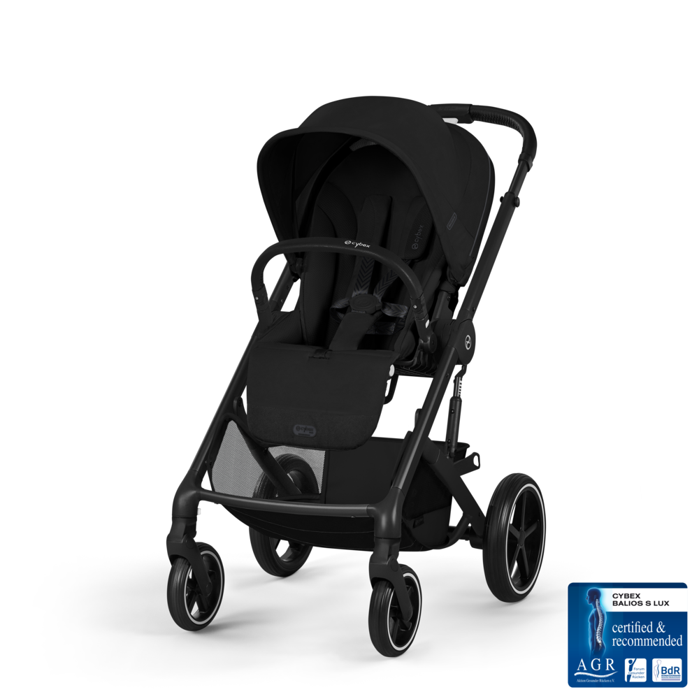 Kolica Cybex Balios S Lux 2u1 Moon Black 2026 (sklopiva košara)